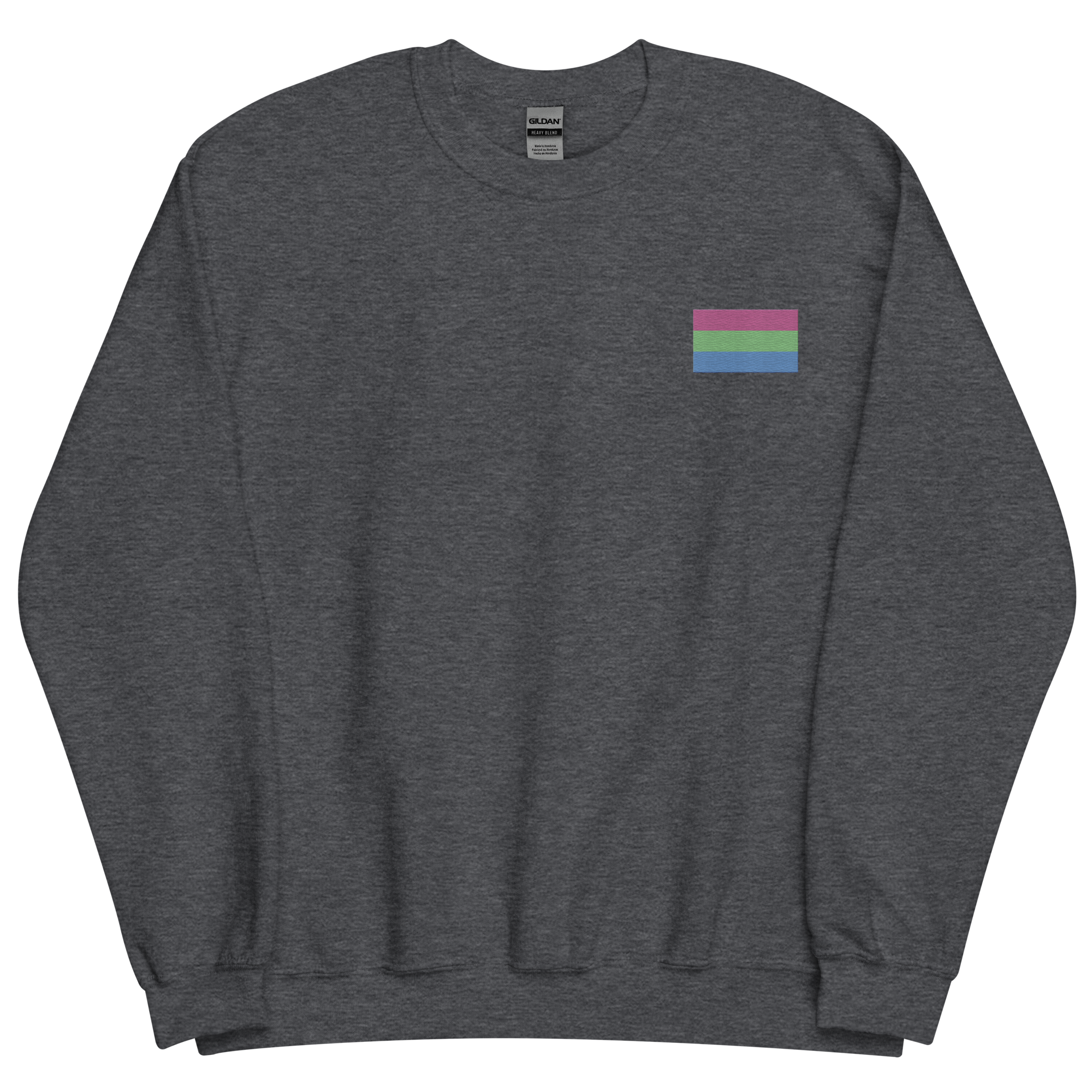 Polysexual Pride Flag Embroidered Sweatshirt