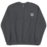 Embroidered Sweatshirt: Transgender Pride Ring Emblem Design