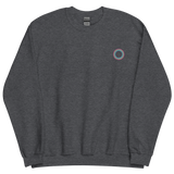 Embroidered Sweatshirt: Polysexual Pride Ring Emblem Design