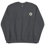 Embroidered Sweatshirt: Pangender Pride Ring Emblem Design