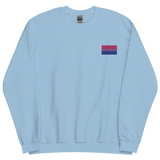 Bisexual Pride Flag Embroidered Sweatshirt