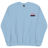 Genderfluid Pride Flag Embroidered Sweatshirt