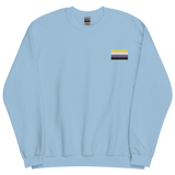 Nonbinary Pride Flag Embroidered Sweatshirt