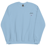 Asexual Heart Sweatshirt: Embroidered Pride Sweater