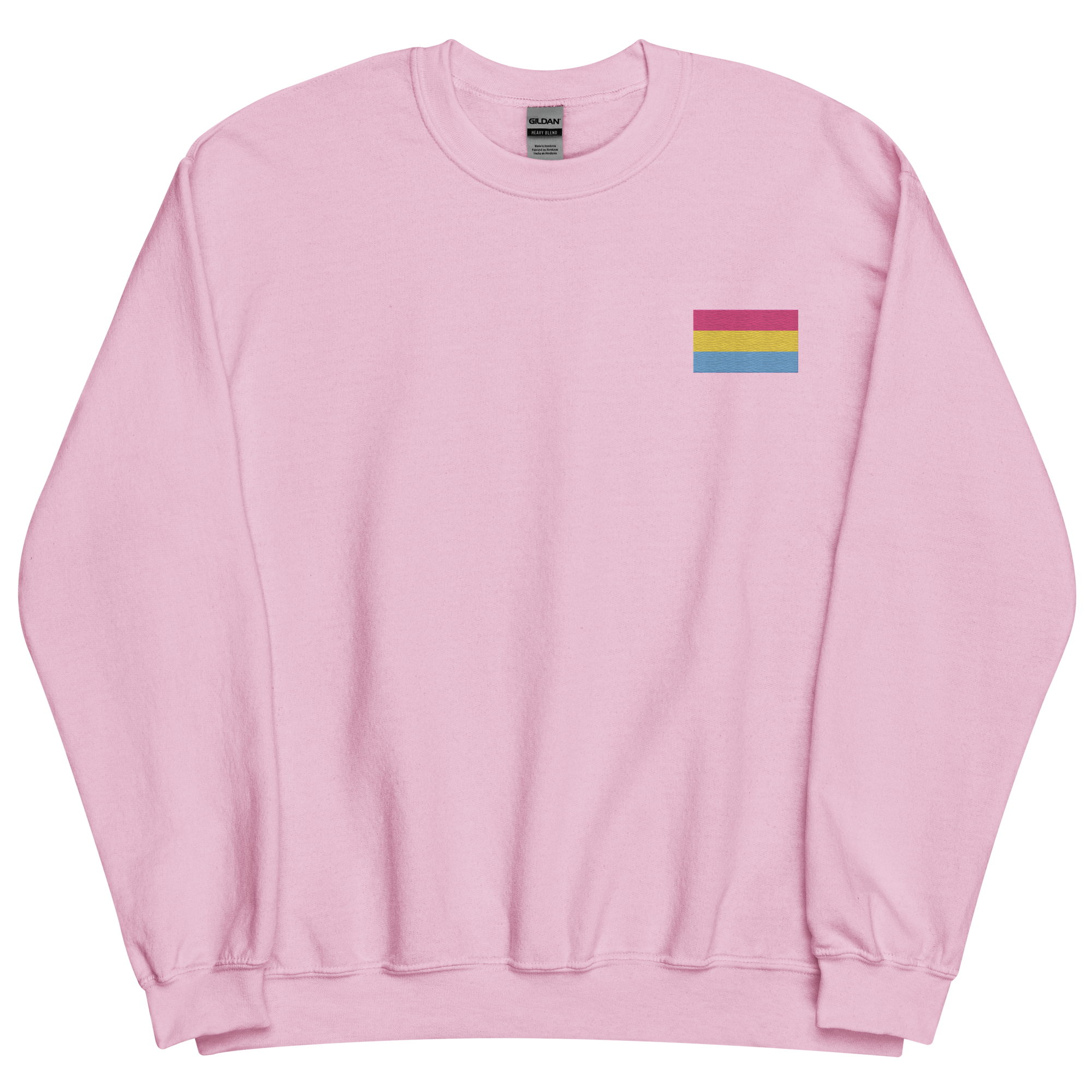 Pansexual Pride Flag Embroidered Sweatshirt