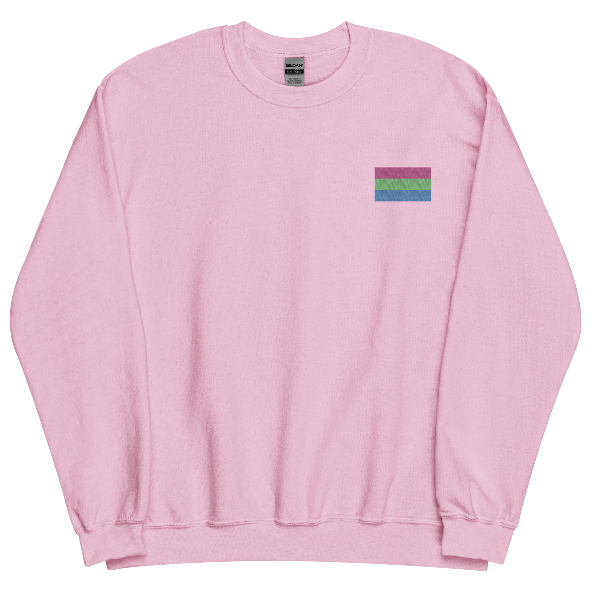 Polysexual Pride Flag Embroidered Sweatshirt