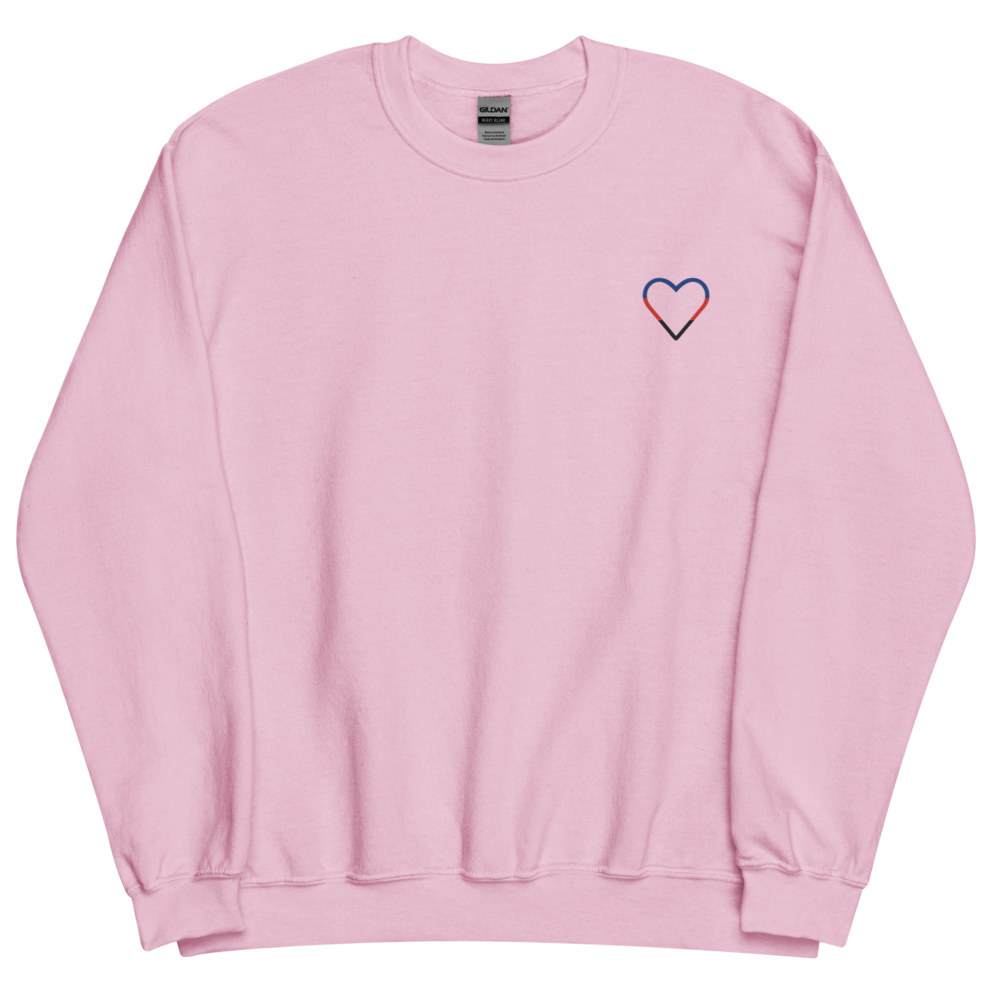 Polyamory Heart Sweatshirt: Embroidered Pride Sweater