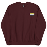 Nonbinary Pride Flag Embroidered Sweatshirt