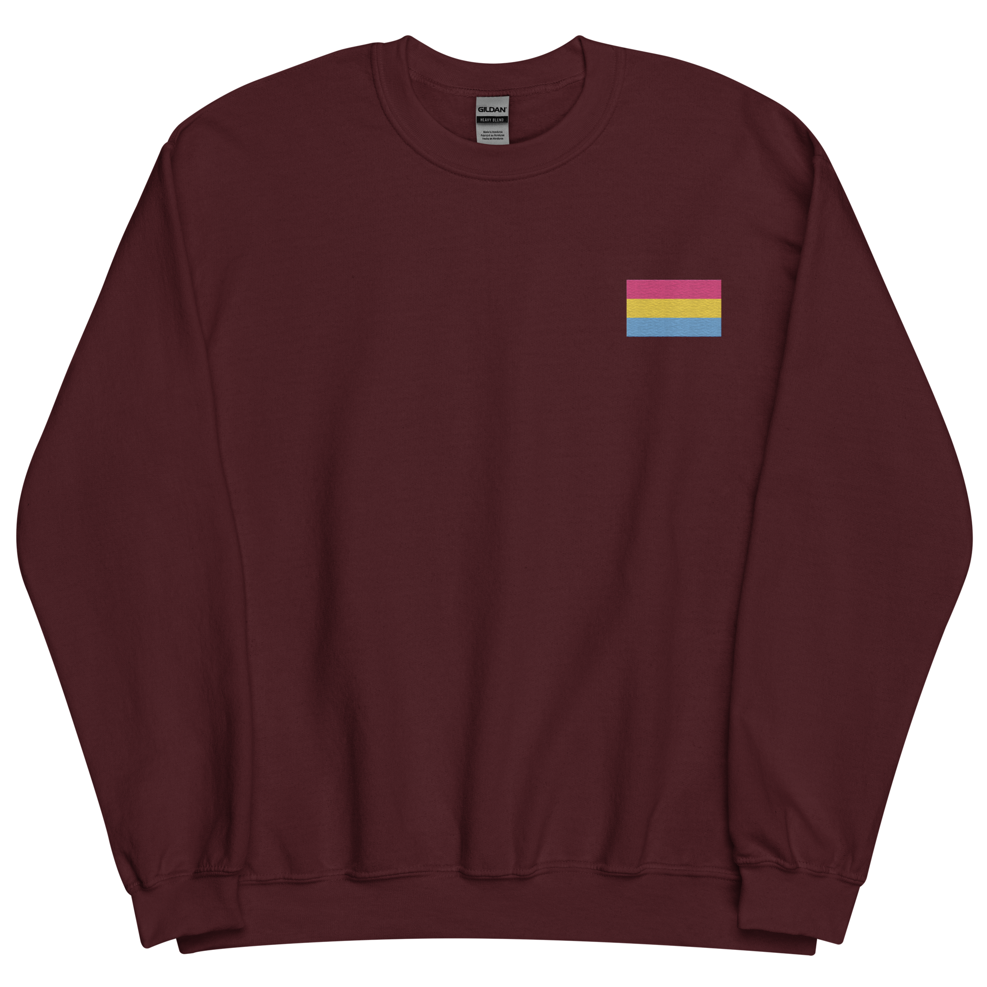 Pansexual Pride Flag Embroidered Sweatshirt