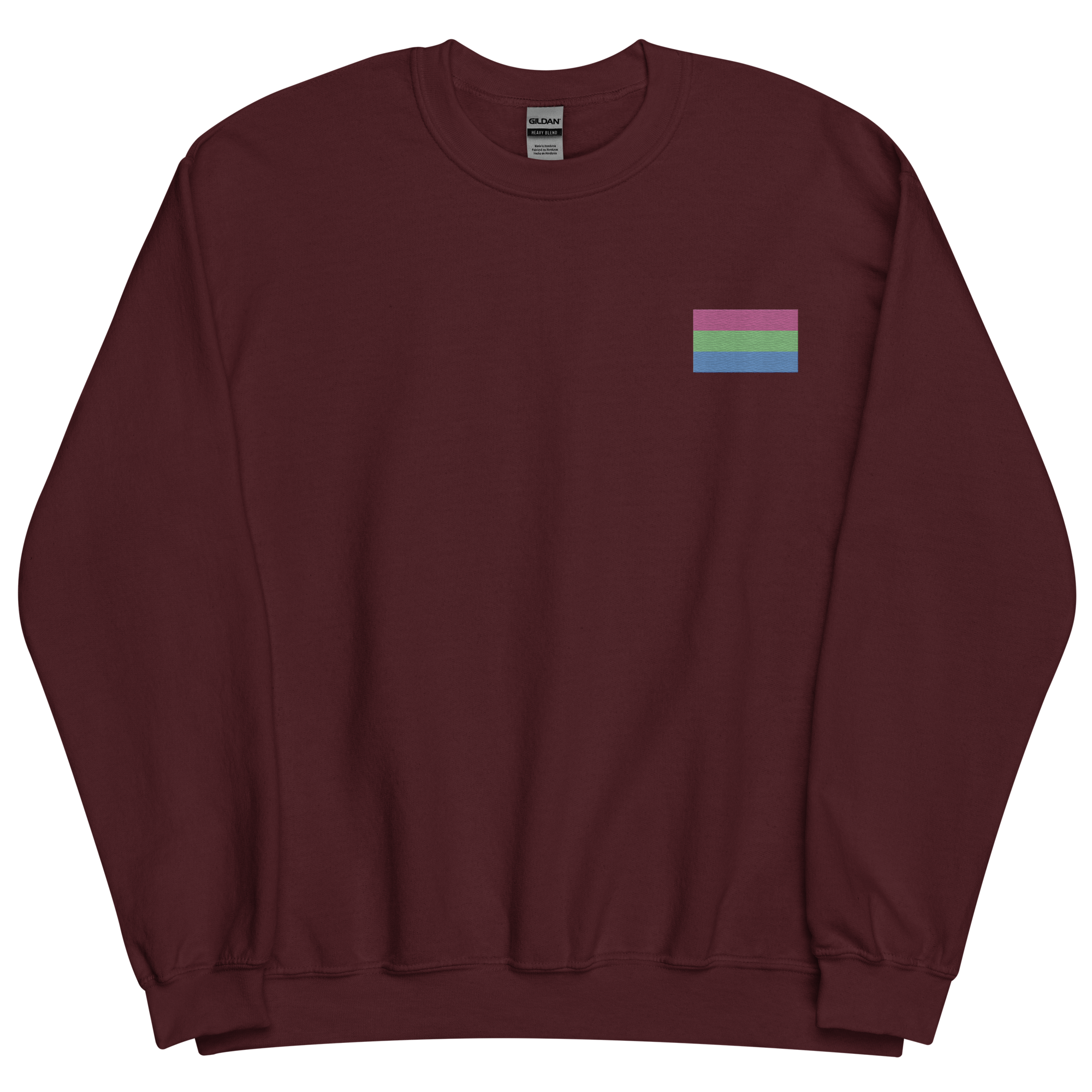 Polysexual Pride Flag Embroidered Sweatshirt