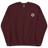 Embroidered Sweatshirt: Transgender Pride Ring Emblem Design