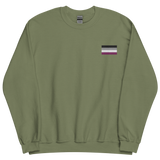 Asexual Pride Flag Embroidered Sweatshirt