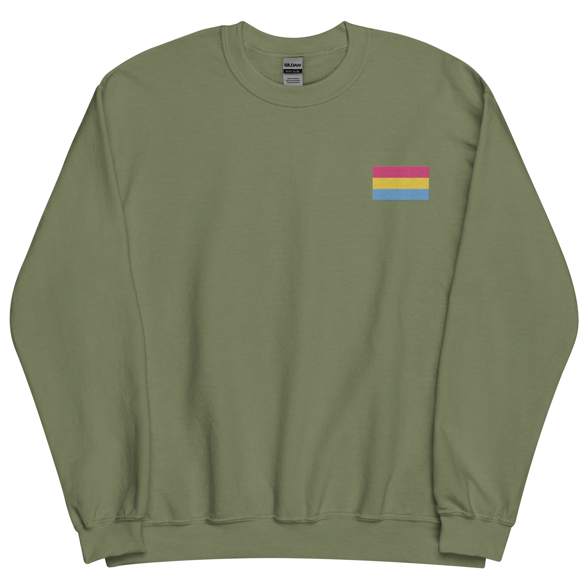 Pansexual Pride Flag Embroidered Sweatshirt