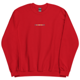 Embroidered Demigender Sweatshirt: Pride Flag Horizontal Square Design