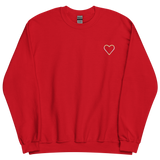 Pangender Heart Sweatshirt: Embroidered Pride Sweater