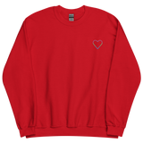 Polysexual Heart Sweatshirt: Embroidered Pride Sweater