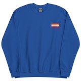 Lesbian Pride Flag Embroidered Sweatshirt