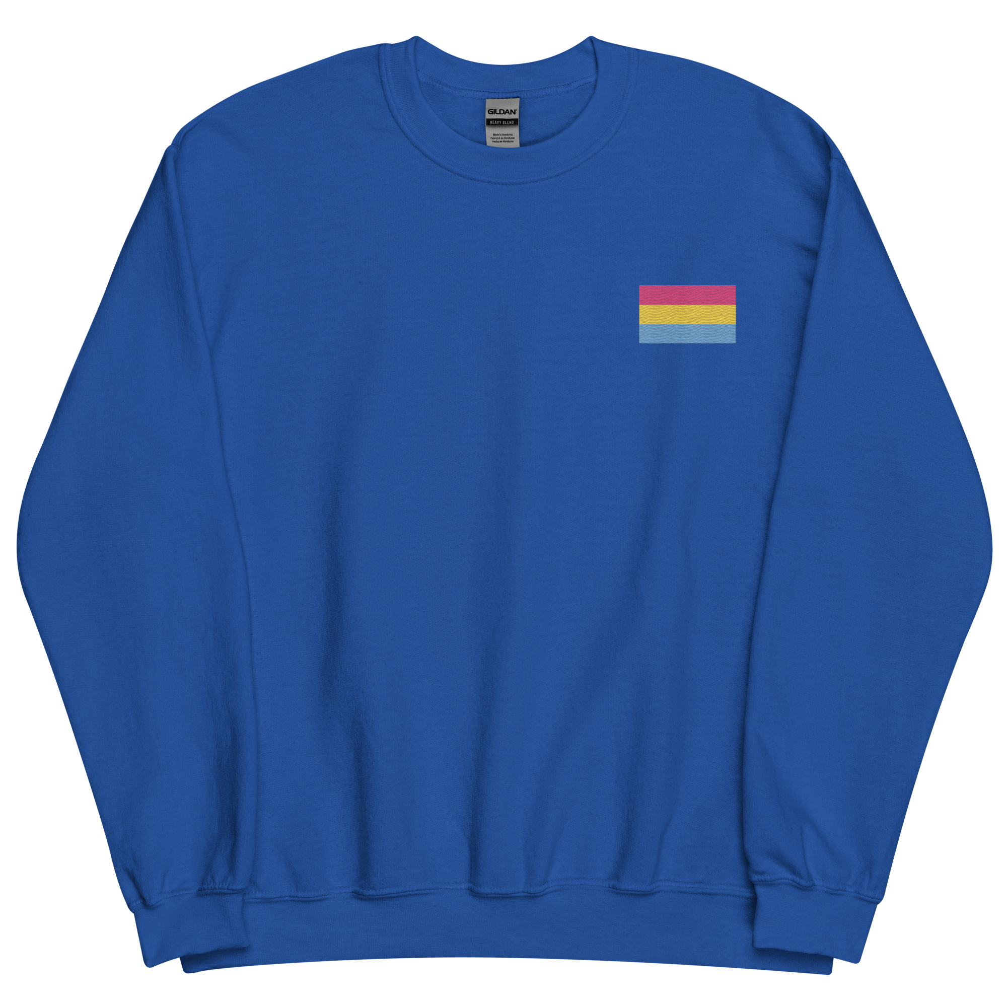 Pansexual Pride Flag Embroidered Sweatshirt