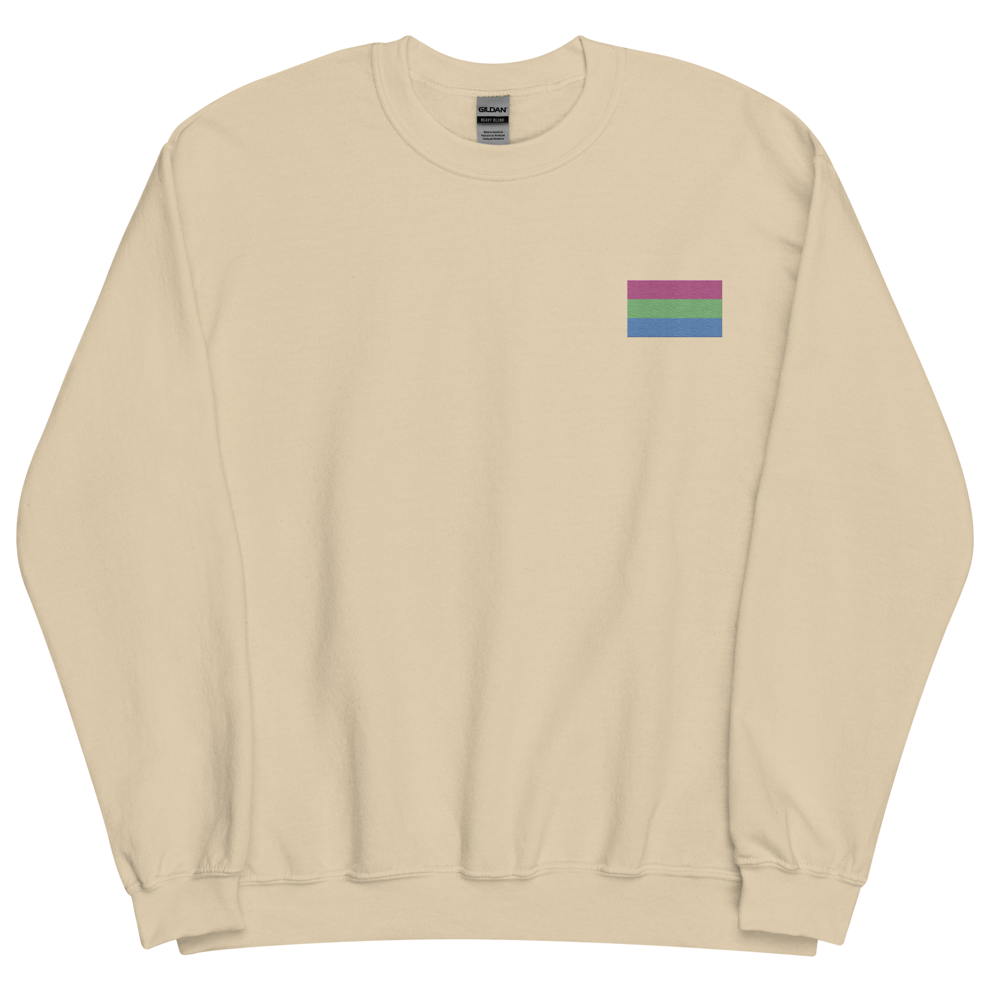 Polysexual Pride Flag Embroidered Sweatshirt