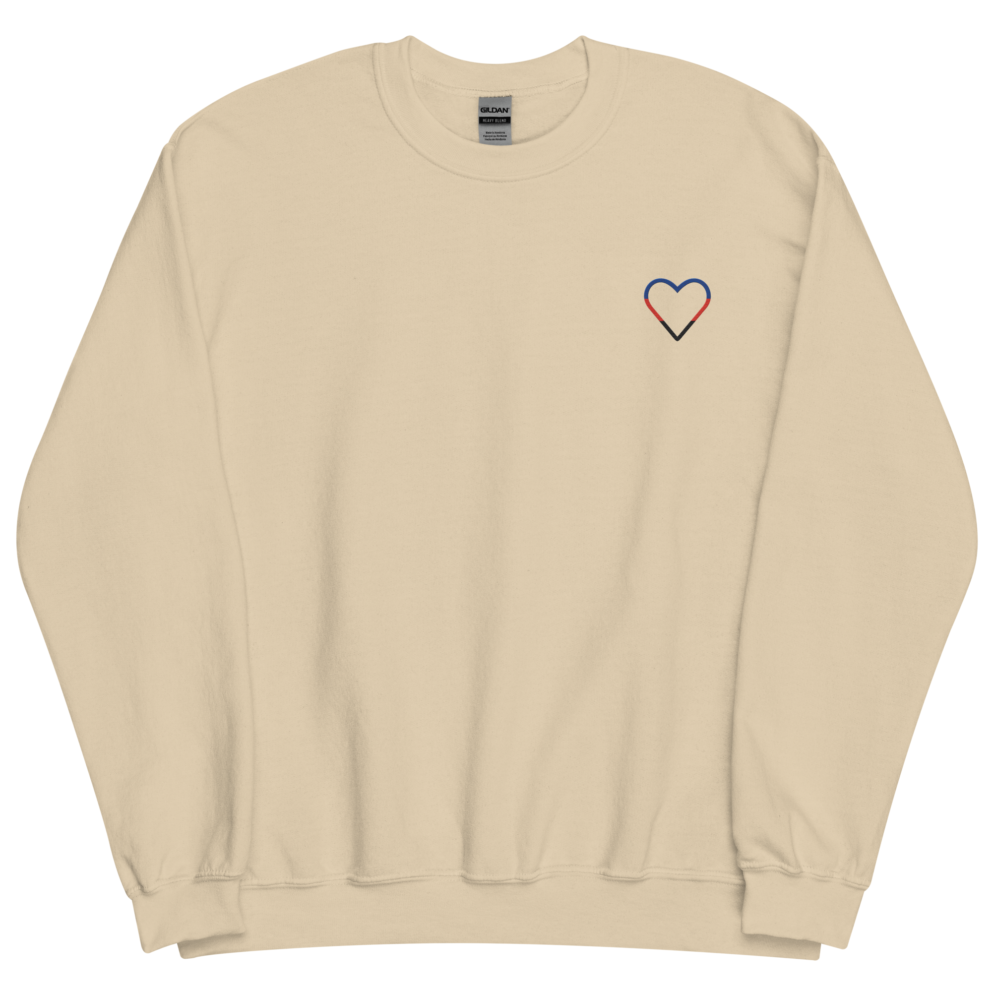 Polyamory Heart Sweatshirt: Embroidered Pride Sweater