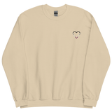 Asexual Heart Sweatshirt: Embroidered Pride Sweater