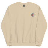 Embroidered Sweatshirt: Queer Pride Ring Emblem Design