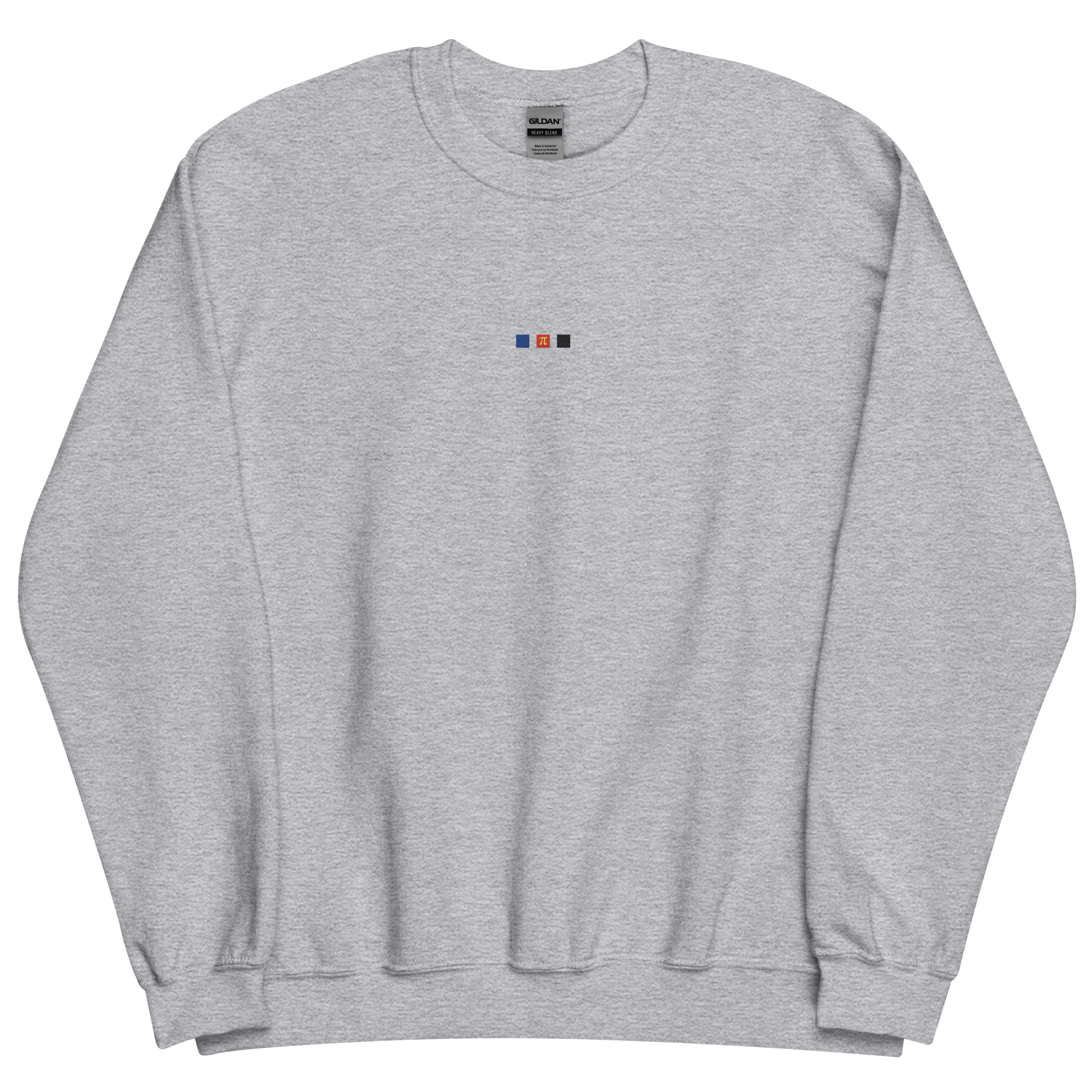 Embroidered Polyamory Sweatshirt: Pride Flag Horizontal Square Design