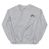 Embroidered Pride Rainbow Sweater: Pride Flag LGBTQ+ Design