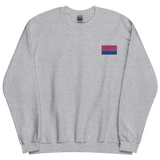 Bisexual Pride Flag Embroidered Sweatshirt