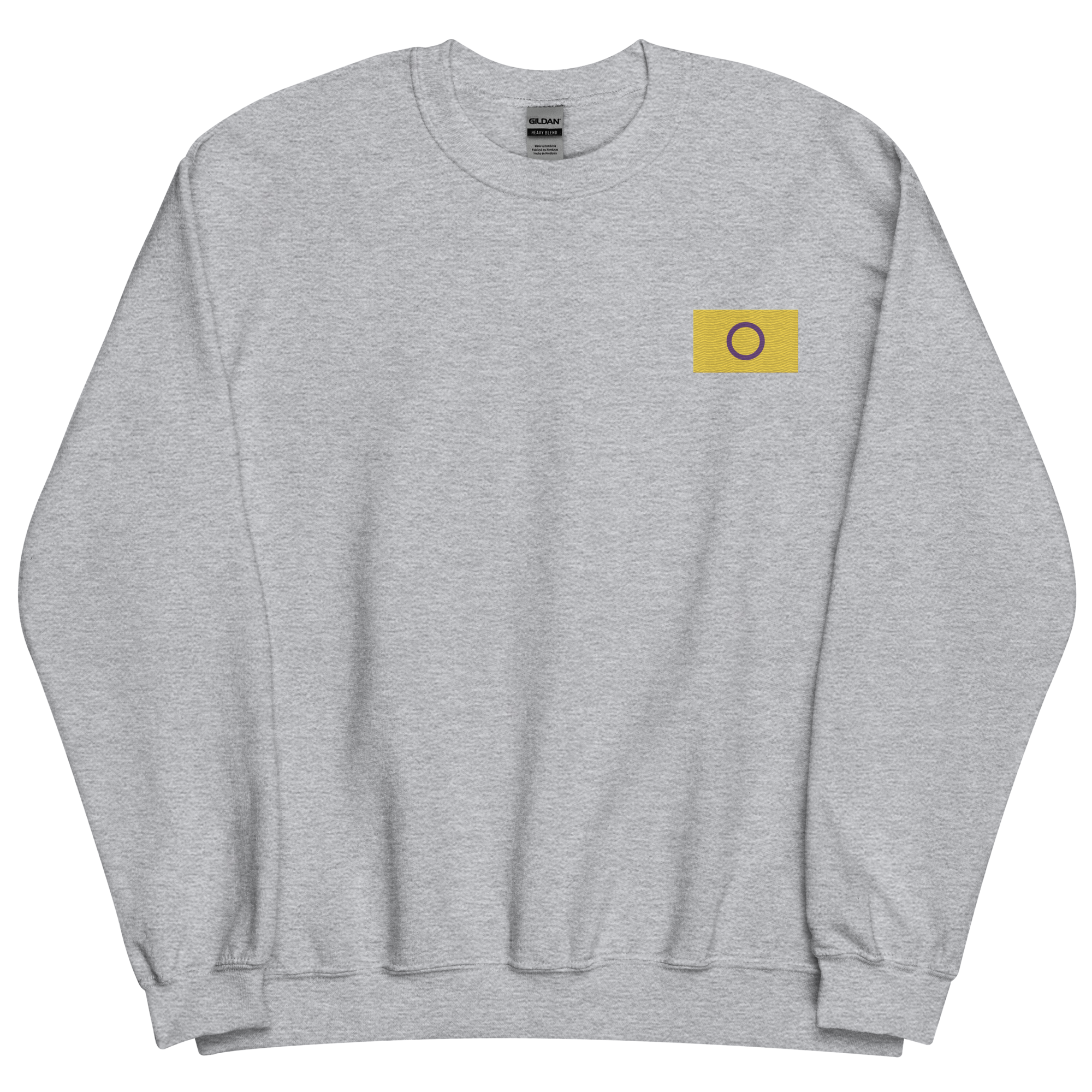 Intersex Pride Flag Embroidered Sweatshirt