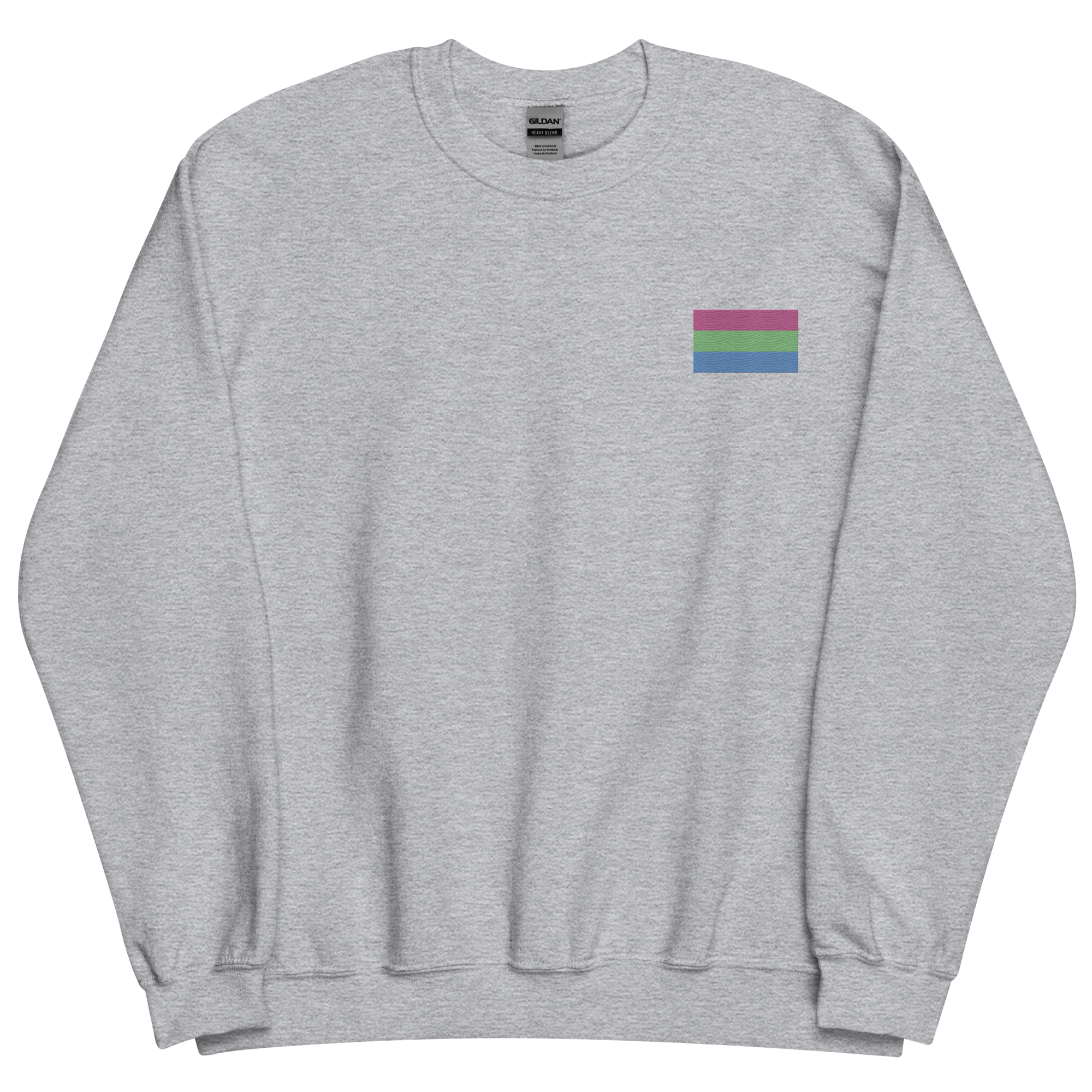 Polysexual Pride Flag Embroidered Sweatshirt