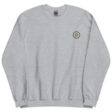 Embroidered Sweatshirt: Queer Pride Ring Emblem Design