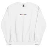 Embroidered Philly Pride Sweatshirt: Pride Flag Horizontal Circle Design