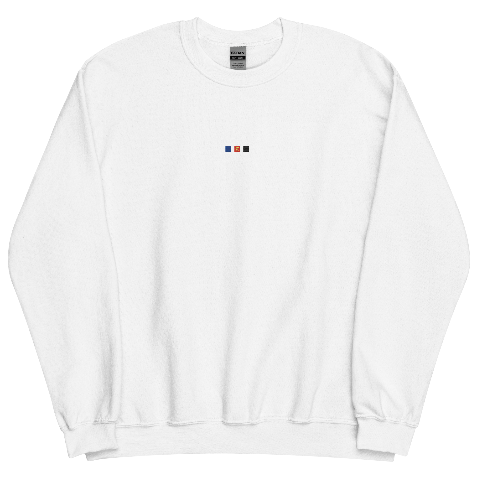 Embroidered Polyamory Sweatshirt: Pride Flag Horizontal Square Design