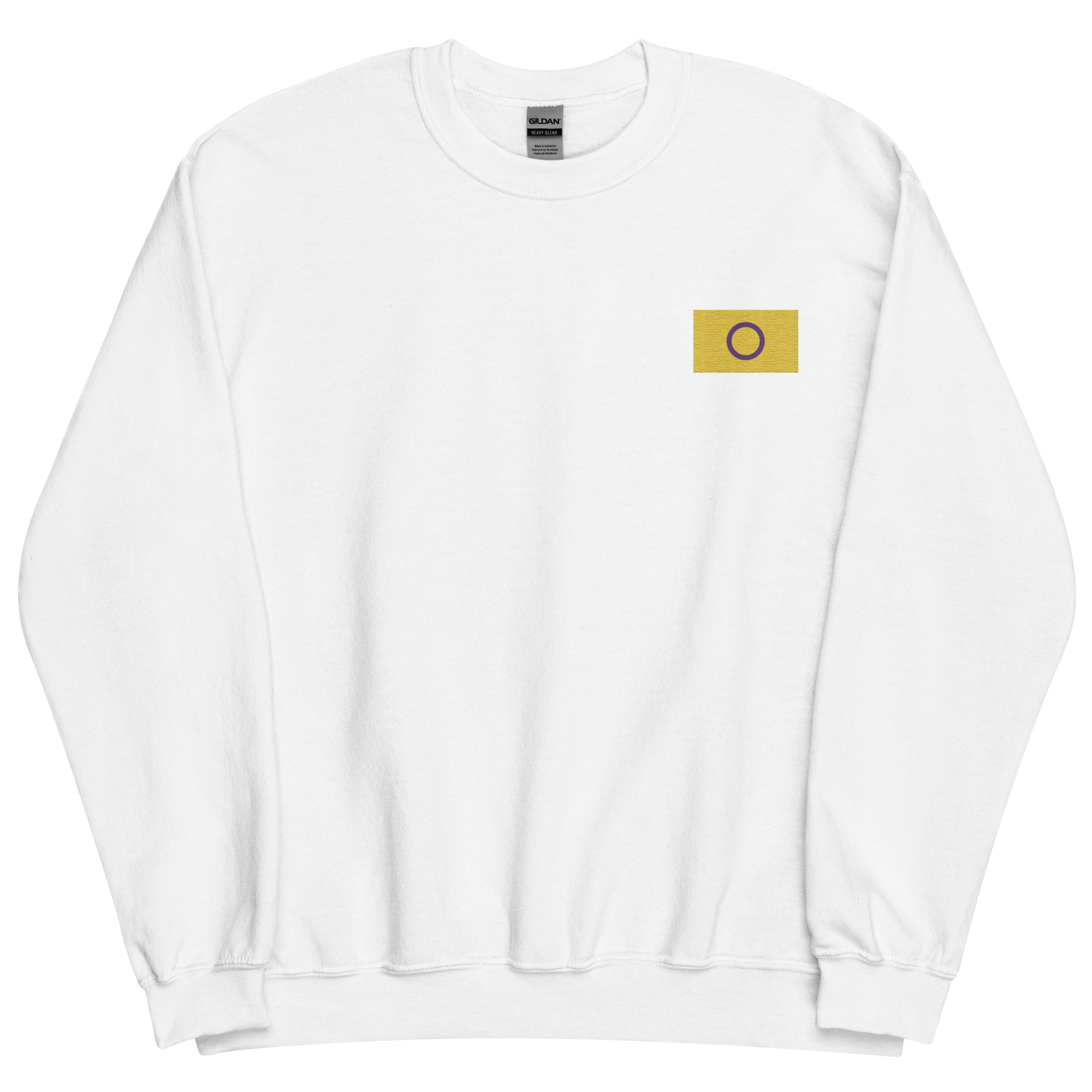 Intersex Pride Flag Embroidered Sweatshirt