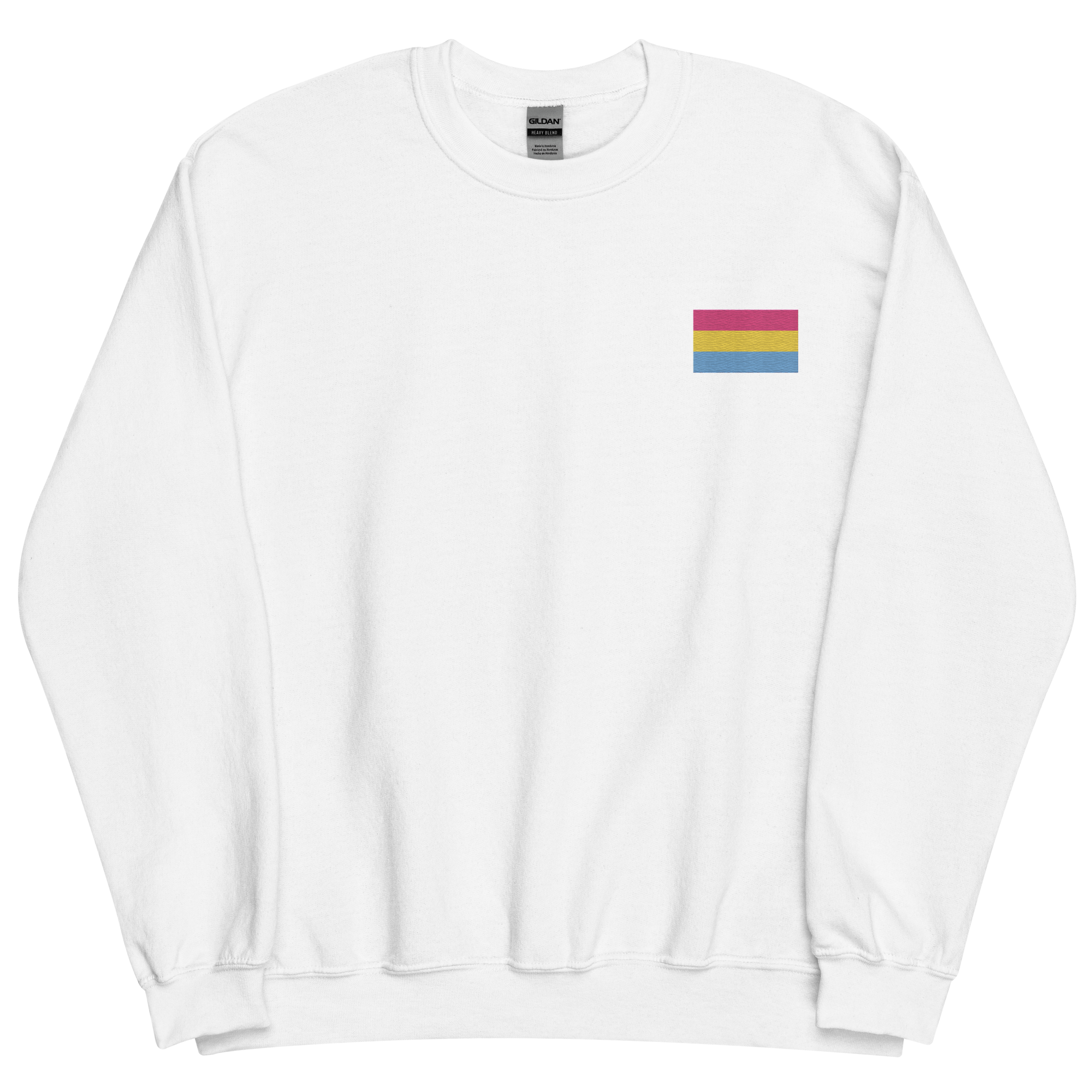 Pansexual Pride Flag Embroidered Sweatshirt