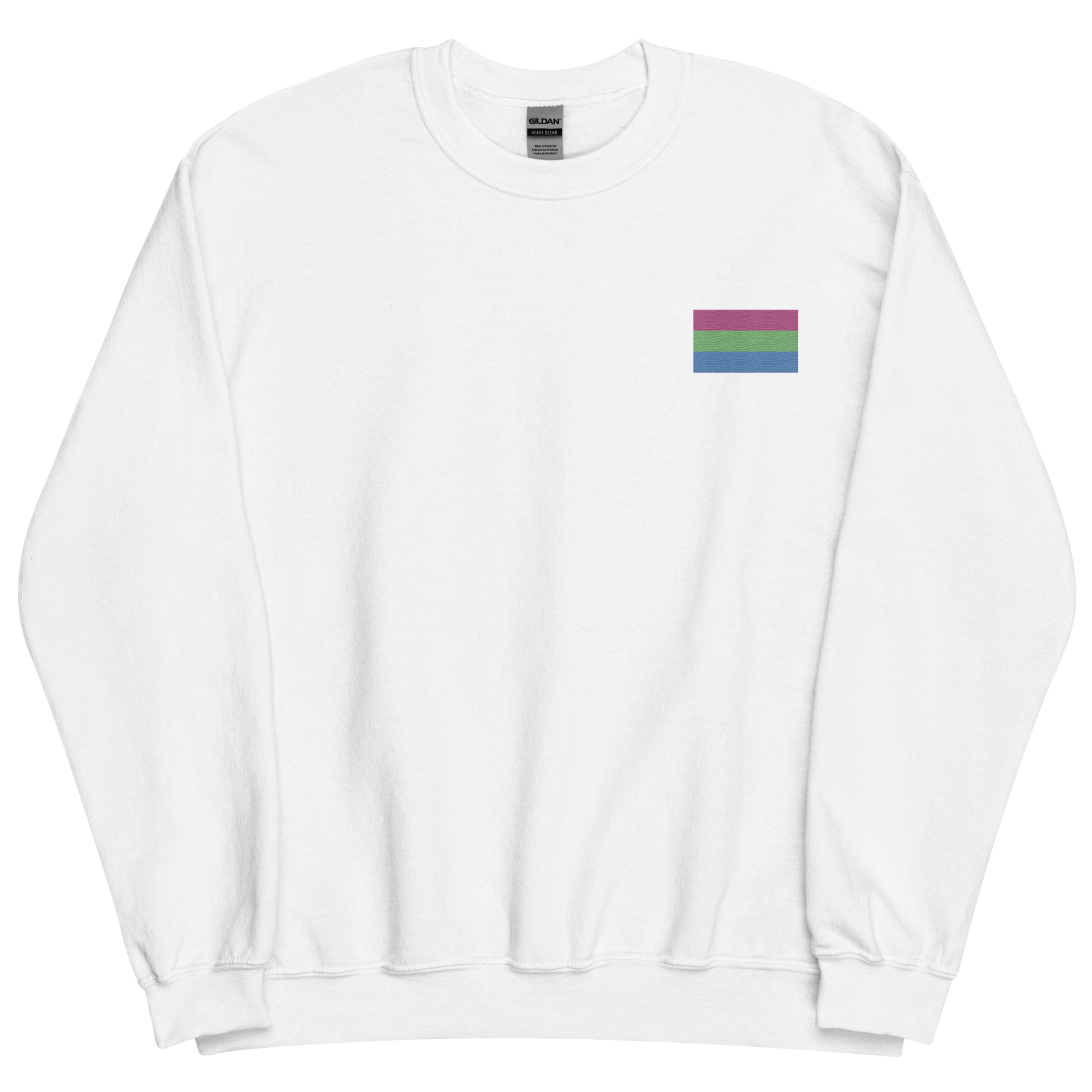 Polysexual Pride Flag Embroidered Sweatshirt