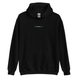 Embroidered Gay Pride Hoodie: Pride Flag Horizontal Circle Design