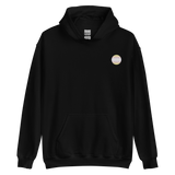 Pangender Flag Embroidered Circle Hoodie: Celebratory LGBTQ+ Pride Design