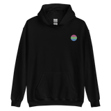 Polysexual Flag Embroidered Circle Hoodie: Celebratory LGBTQ+ Pride Design