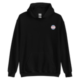 Transgender Flag Embroidered Circle Hoodie: Celebratory LGBTQ+ Pride Design