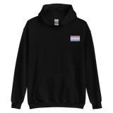 Bigender Pride Flag Embroidered Hoodie