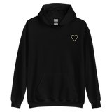 Pangender Heart Hoodie: Embroidered Pride Sweatshirt