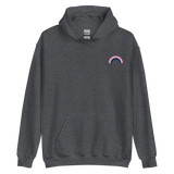 Embroidered Genderfluid Rainbow Hoodie: Pride Flag LGBTQ+ Design