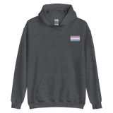 Bigender Pride Flag Embroidered Hoodie