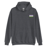 Genderqueer Pride Flag Embroidered Hoodie