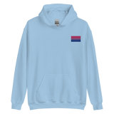 Bisexual Pride Flag Embroidered Hoodie