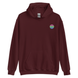 Polysexual Flag Embroidered Circle Hoodie: Celebratory LGBTQ+ Pride Design