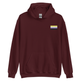 Nonbinary Pride Flag Embroidered Hoodie