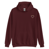 Pangender Heart Hoodie: Embroidered Pride Sweatshirt